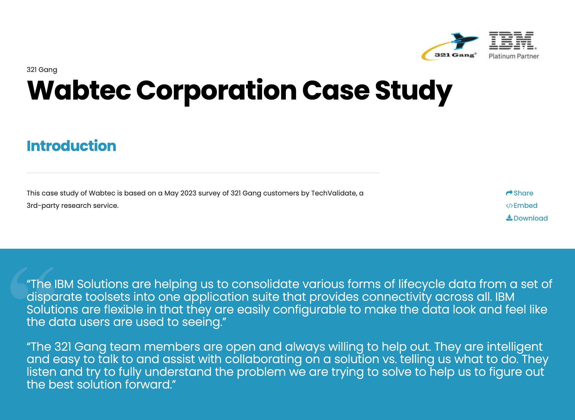 Wabtec Corporation Case Study preview