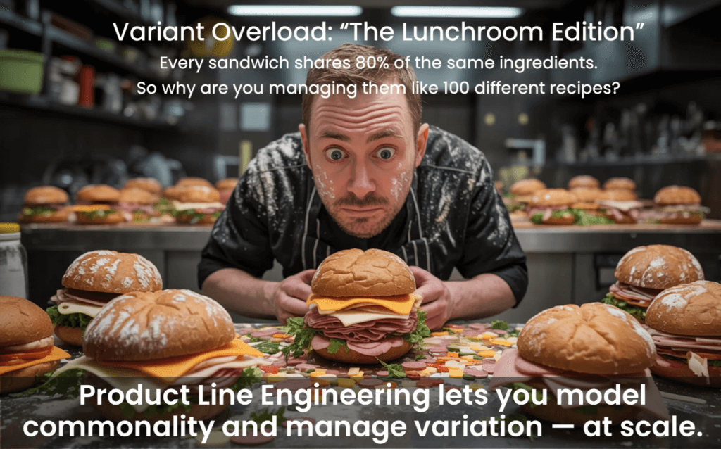 Variant Overload: Why Managing Products Without PLE Feels Like Running a Chaotic Sandwich Shop